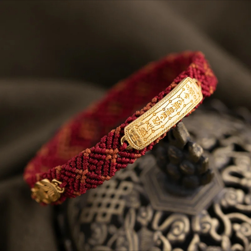Hand-woven Tai Sui Red Rope Bracelet